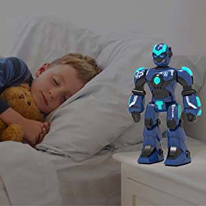 STEMTRON Intelligent Voice Controlled Smart Remote Control Robot(Blue)