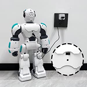 STEMTRON Robot de control remoto inteligente controlado por voz inteligente para niños (blanco)