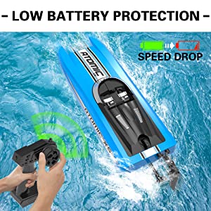 VOLANTEXRC Atomic XS Remote Control RC Boat for Pool Kids toys 20mph Fast Racing