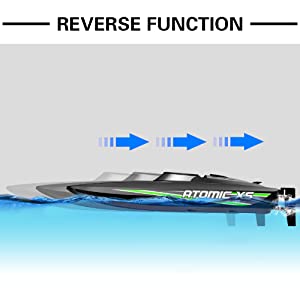 VOLANTEXRC AtomicXS Remote Control Boat for Kids Play in Pool Easy Running Great Gift Boat