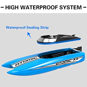 VOLANTEXRC Atomic XS Remote Control RC Boat for Pool Kids toys 20mph Fast Racing