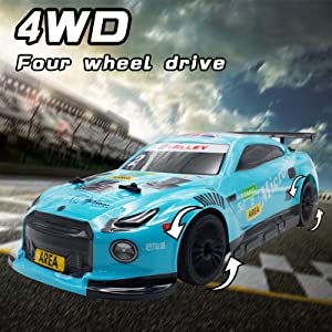 VOLANTEXRC 1:14スケール高速リモートコントロールスポーツレーシングドリフトカーRTR、LEDライト付き