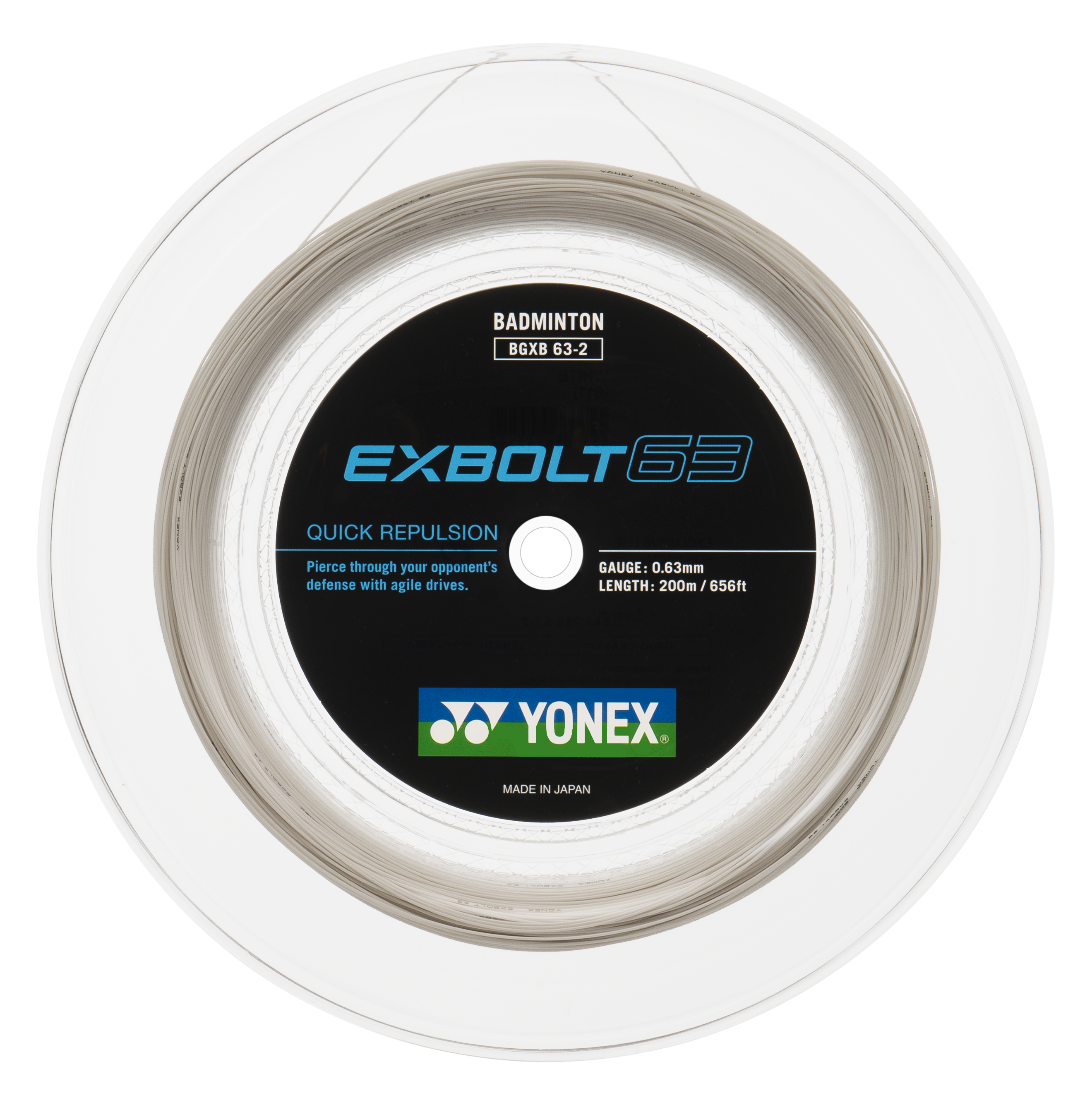 Yonex Exbolt 63 - 200m Badminton String Reel [White]