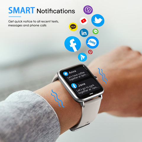 dirrelo smartwatch, message notification