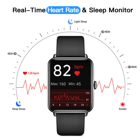 Dirrelo smartwatch sleep monitor, help you live better dirrelo smartwatch heart rate monitor, blood oxygen monitor, pressure monitor