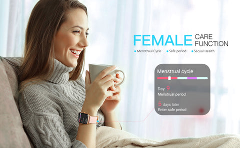 dirrelo smartwatch women health menstrual cycle reminder