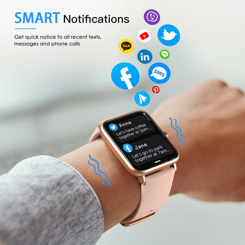 dirrelo smartwatch, message notification