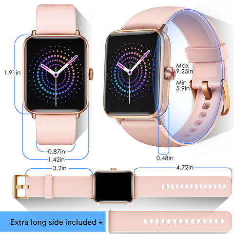 dirrelo smartwatch adjustable armbands