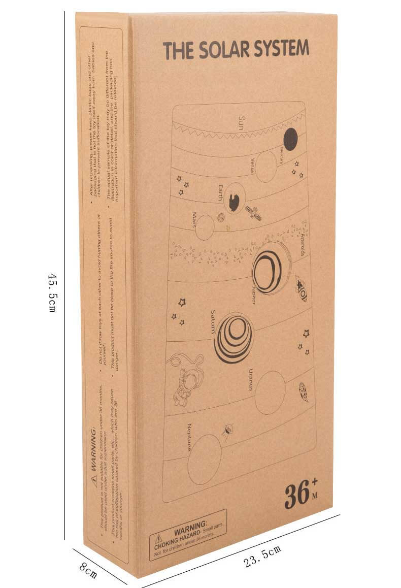 Universo de madera hecho a mano, modelo de concienciación del sistema solar, colección de proyectos escolares STEM, juguete educativo para niños astrófilos de 5, 6, 7 y 8 años | Shinymarch