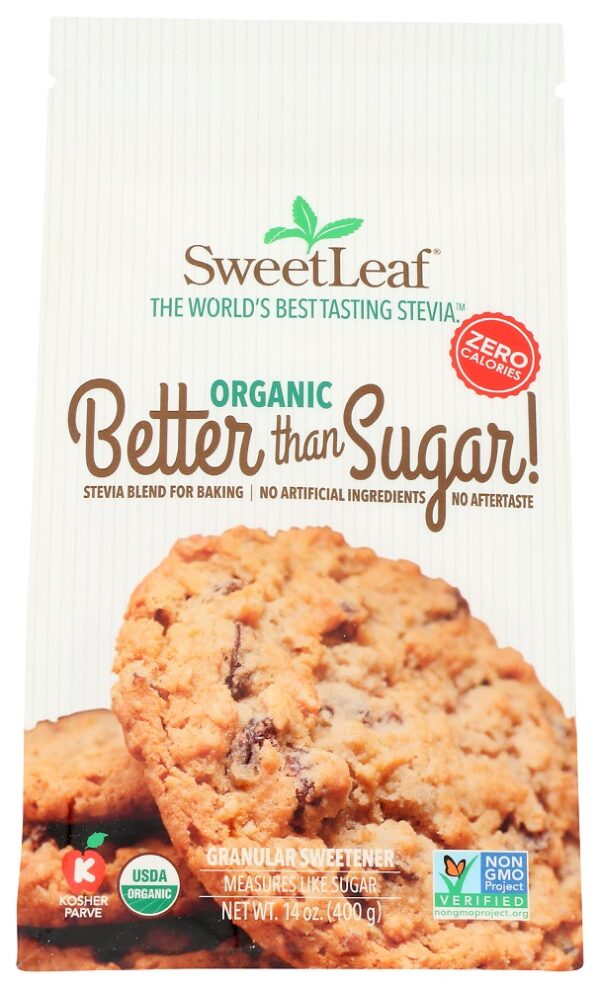 SWEETLEAF STEVIA: ORGANIC BETTER THAN SUGAR GRANULAR SWEETENER, 14 OZ