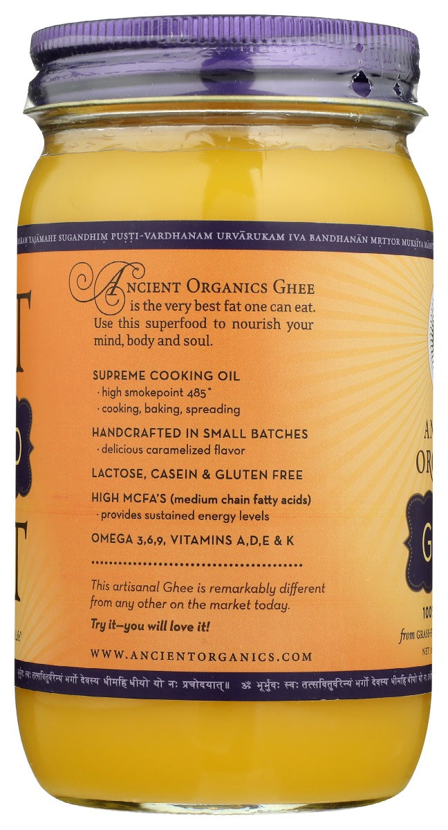 Ancient Organics: Ghee Butter Organic, 16 Fo