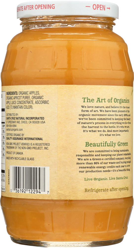 Santa Cruz: Organic Apple Apricot Sauce, 23 Oz