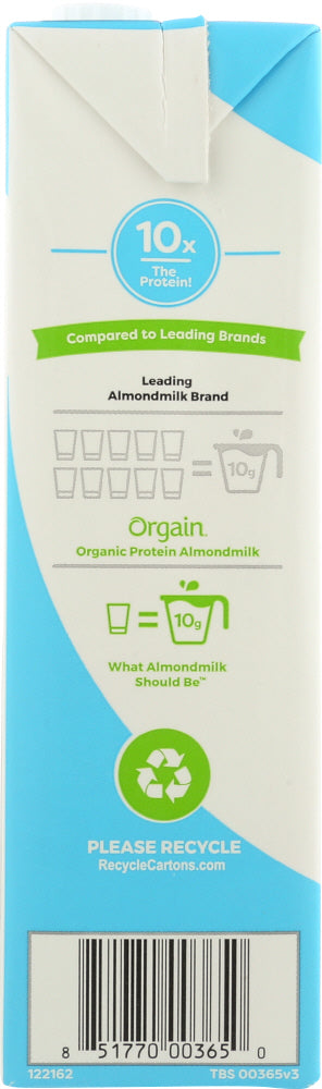 Orgain: Organic Almond Milk Lightly Sweetened Vanilla, 32 Oz