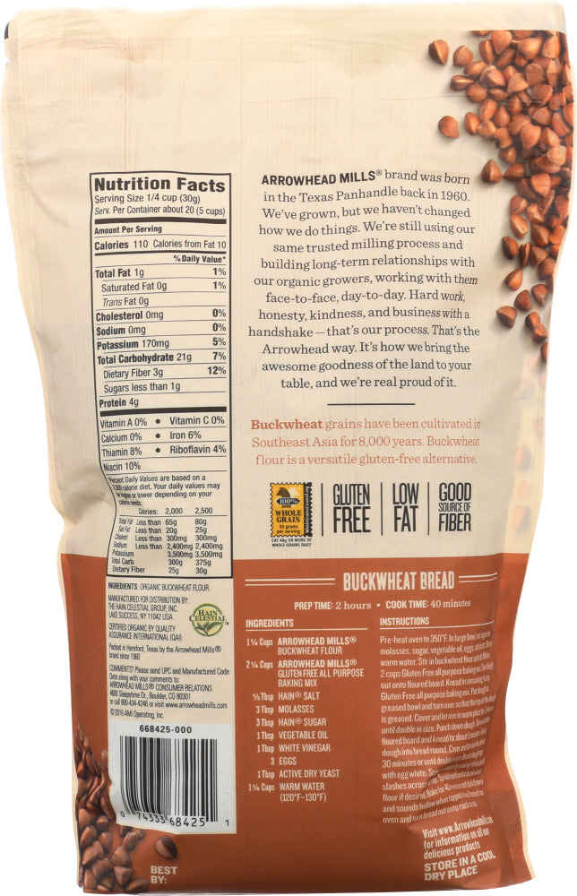 Arrowhead Mills: Organic Buckwheat Flour, 22 Oz