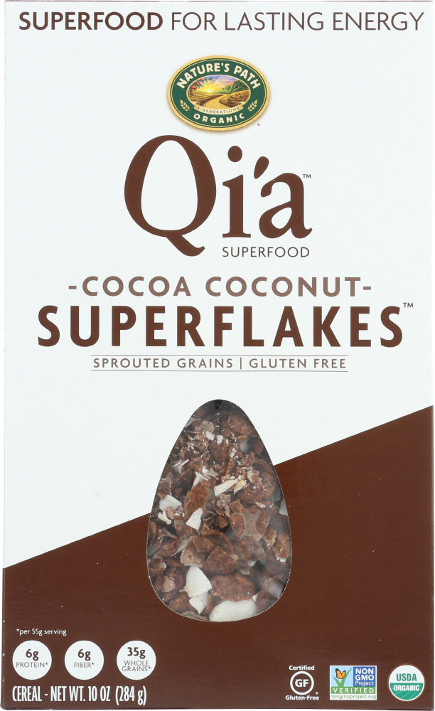 Qia: Cereal Coconut Superflakes Organic, 10 Oz