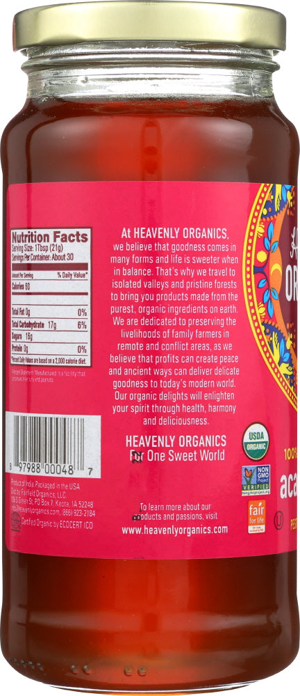 Heavenly Organics: Acacia Honey, 22 Oz