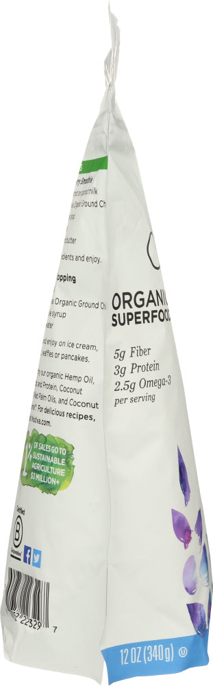 Nutiva: Organic Superfood Ground Chia Seed, 12 Oz