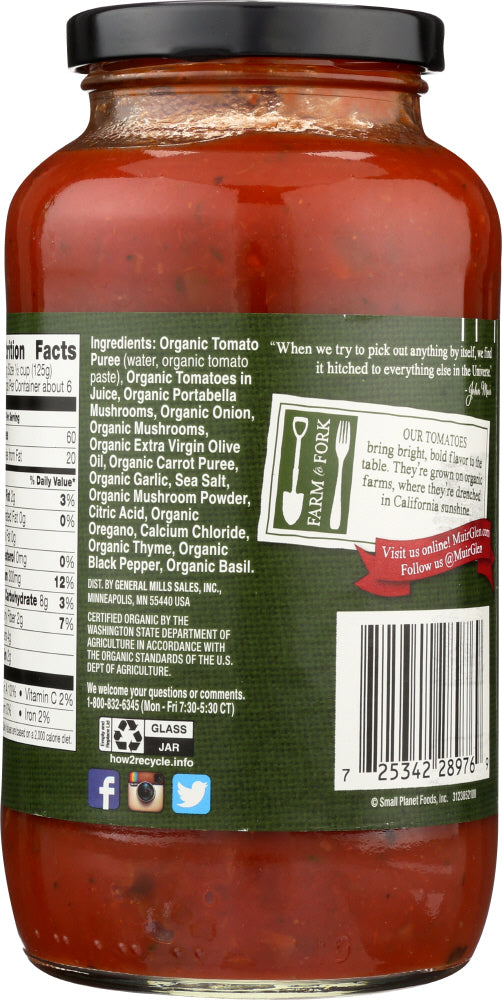 Muir Glen: Organic Pasta Sauce Portabello Mushroom, 25.5 Oz