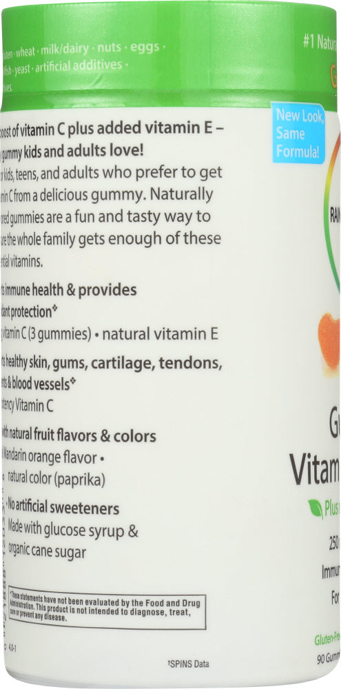 Rainbow Light: Gummy Vitamin C Slices Tangy Orange Flavor, 90 Gummies