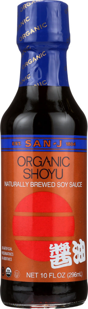 San-j: Organic Shoyu Naturally Brewed Soy Sauce, 10 Oz