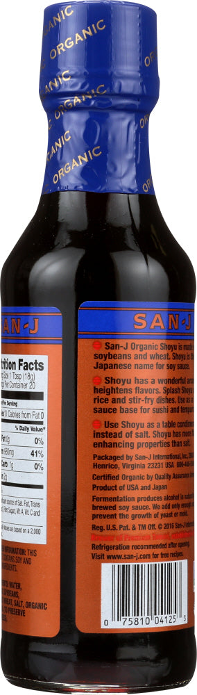 San-j: Organic Shoyu Naturally Brewed Soy Sauce, 10 Oz