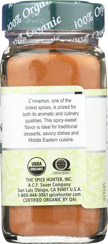 The Spice Hunter: Organic Ground Cinnamon, 1.7 Oz