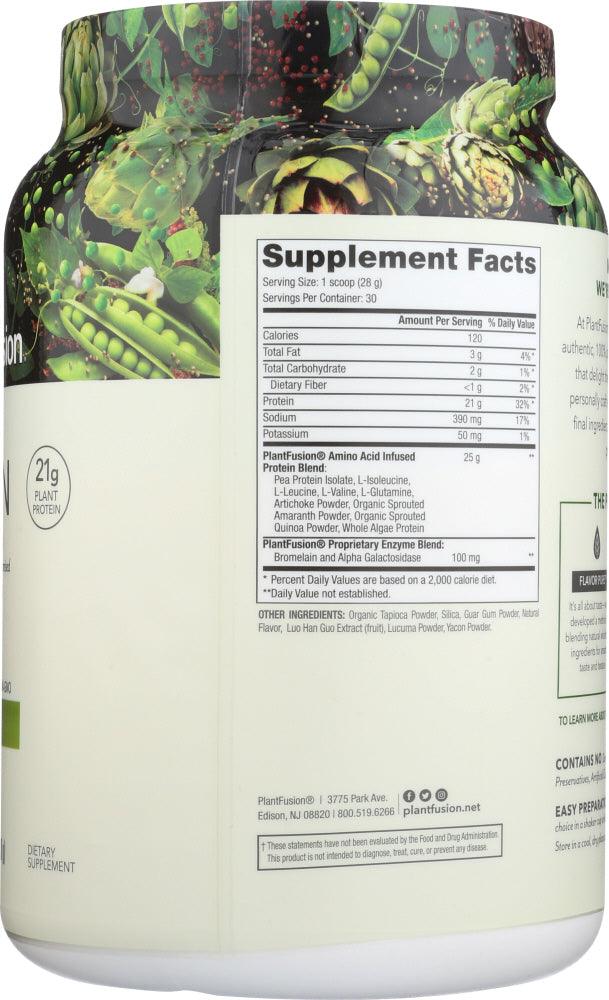 Plantfusion: Protein Powder Unflavored, 2 Lb