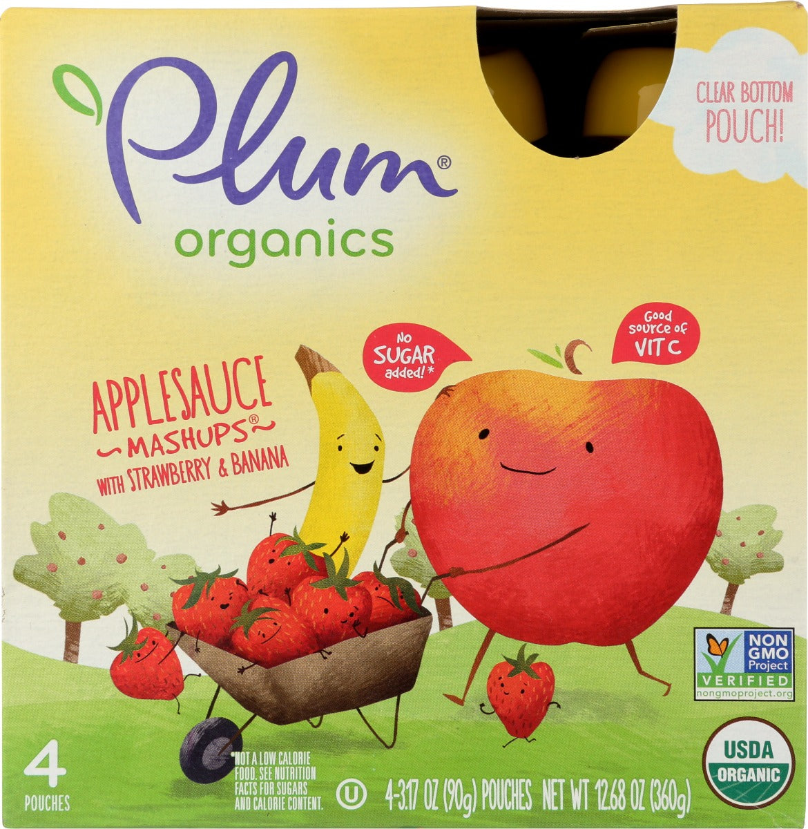 Plum Organics: Applesauce Mashups, 12.68 Oz