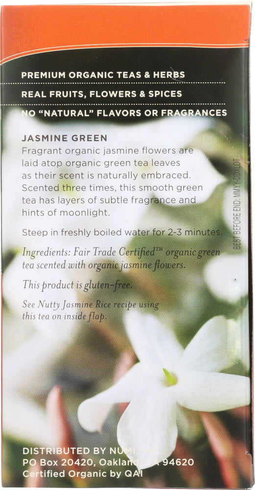 Numi Teas: Organic Jasmine Green Tea, 18 Bg