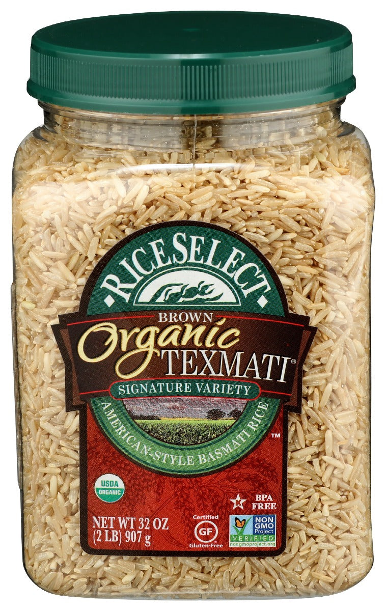 Riceselect: Organic Texmati Brown Rice, 32 Oz