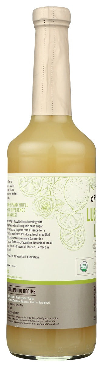 Square One Organic Spirits: Luscious Lime Mixer, 750 Ml