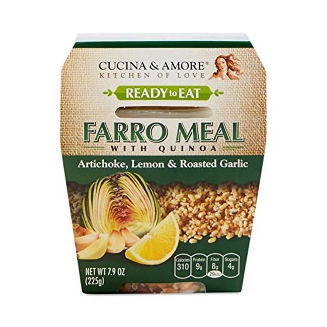 Cucina And Amore Farro - Artichoke - Lemon - Garlic - Case Of 6 - 7.9 Oz