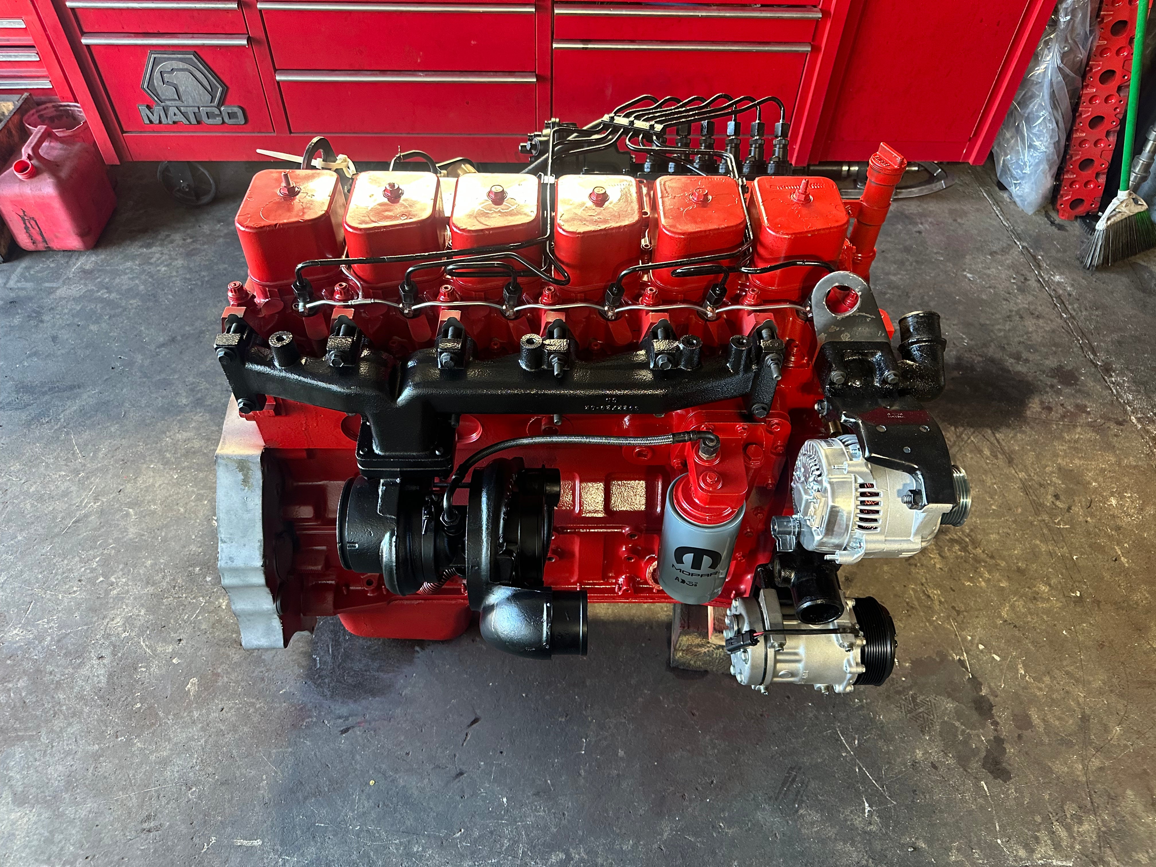 Complete drop in 12 valve Cummins engine