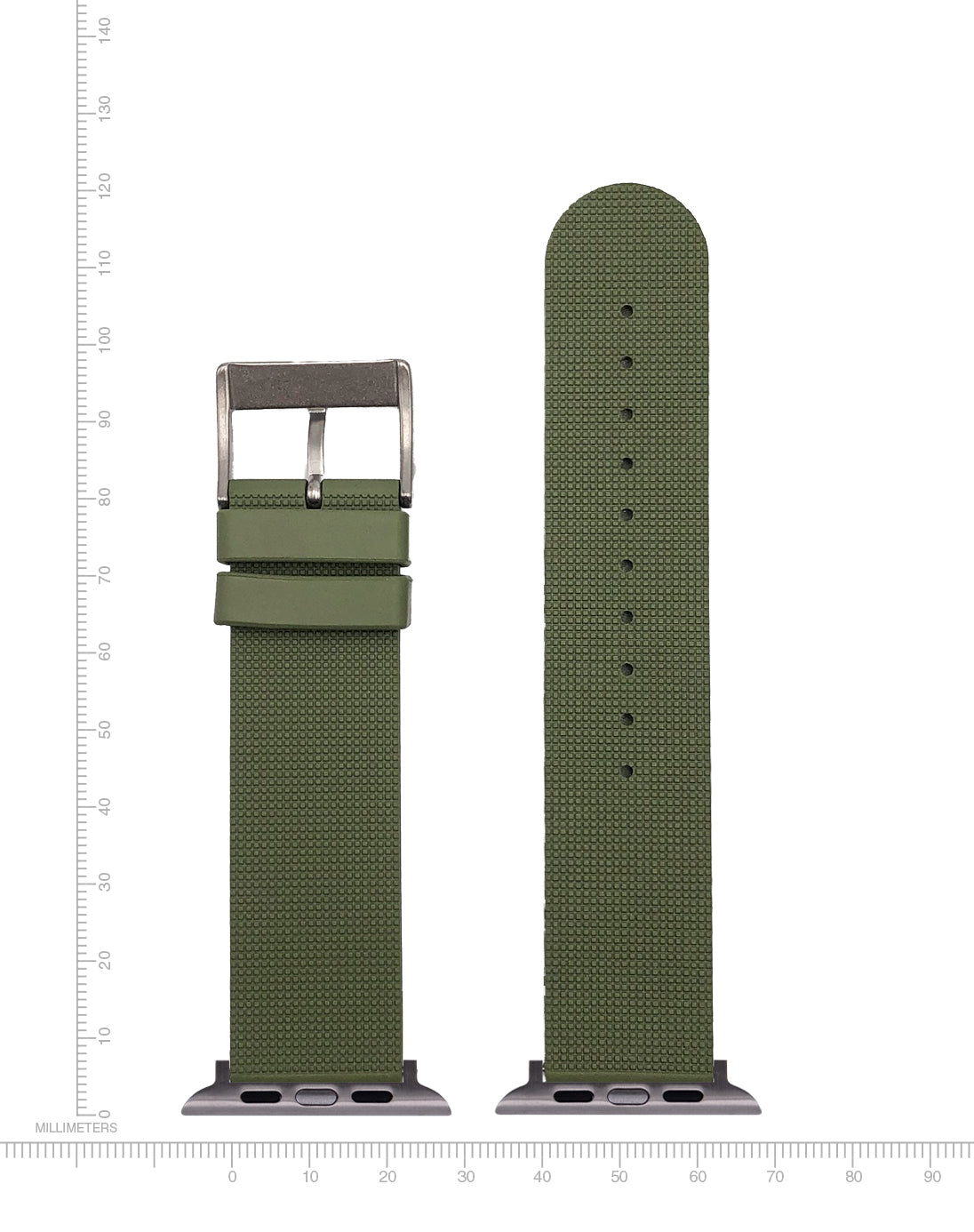 Apple-Compatible Watch Band - Goma Natural Rubber - Green
