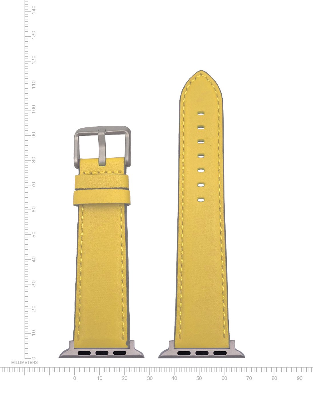 Apple-Compatible Watch Band - Nappa Leather - Yellow