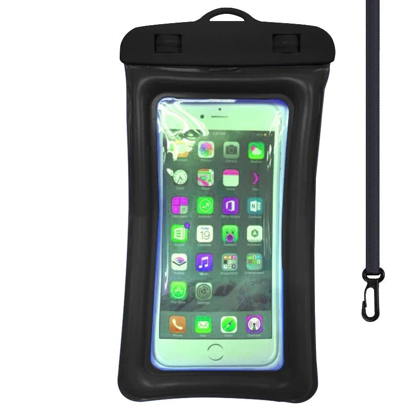 Universal floating airbag waterproof swimming bag mobile phone case