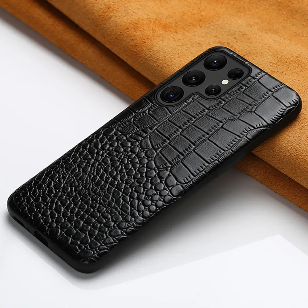 Genuine Leather Phone Case for Samsung