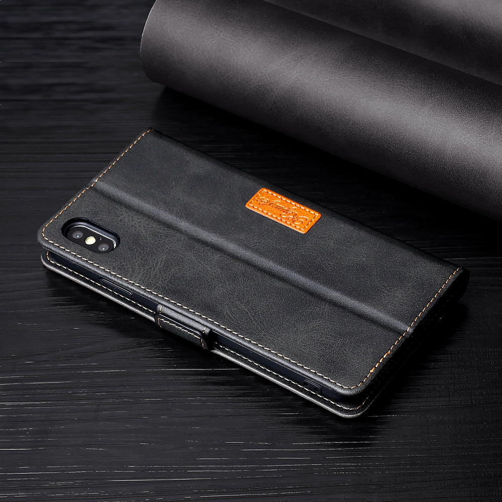 Minimalist Flip Luxury Leather Silicone Magnet Wallet Phone Case for Google Pixel