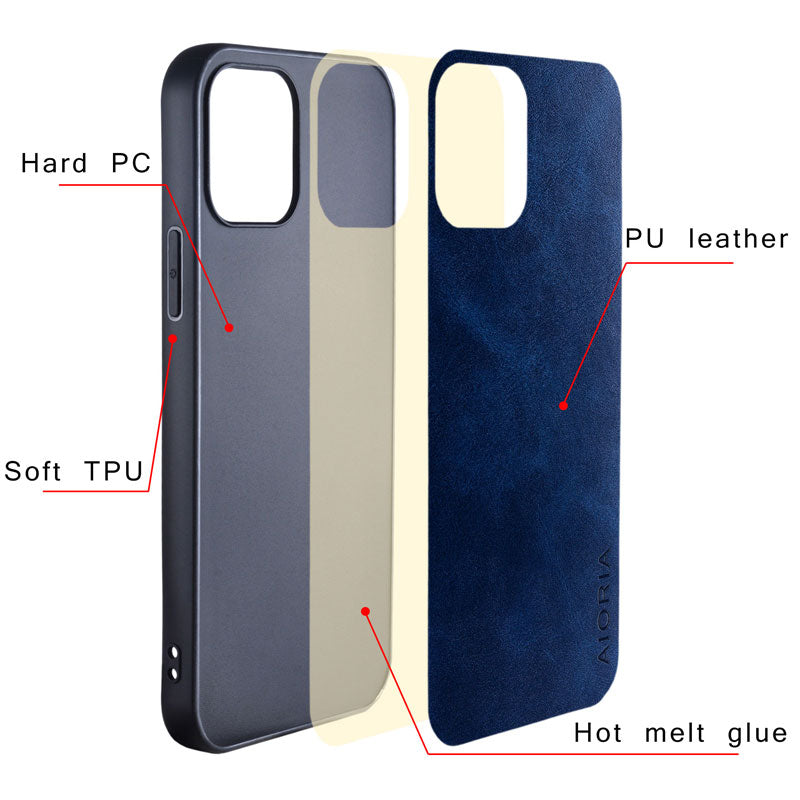 Luxury Vintage leather Skin phone Case for Google Pixel 6