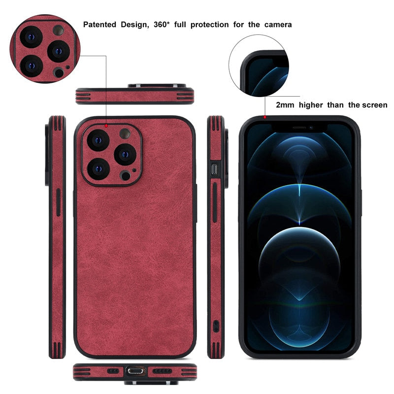 Soft Silicone Slim Lens Protective Phone Case For iPhone