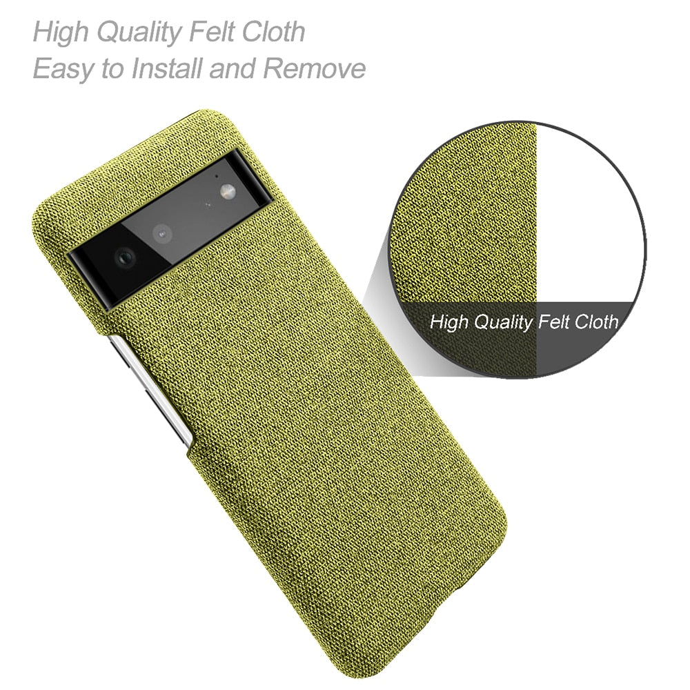 Luxury Febric Antiskid Cloth Texture Phone Case For Google