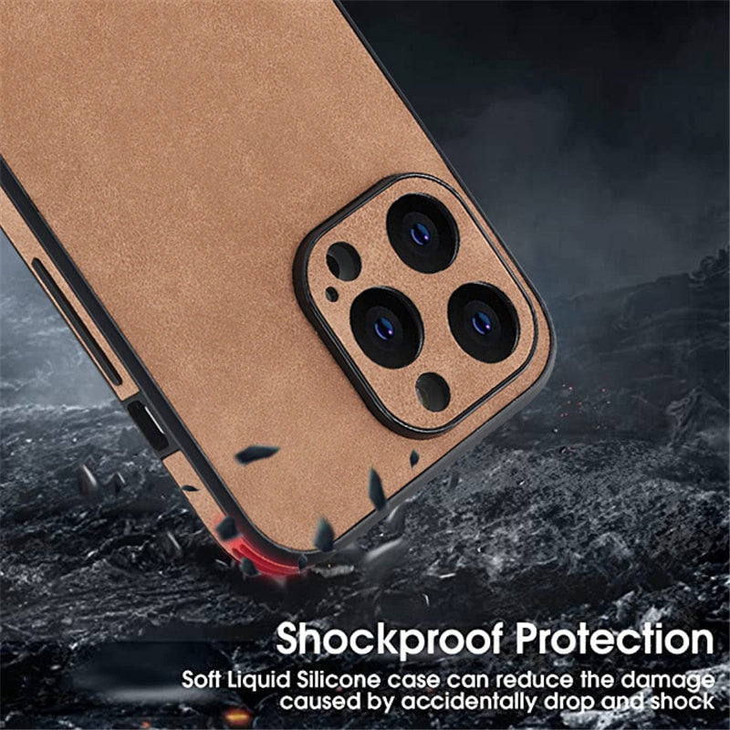 Soft Silicone Slim Lens Protective Phone Case For iPhone