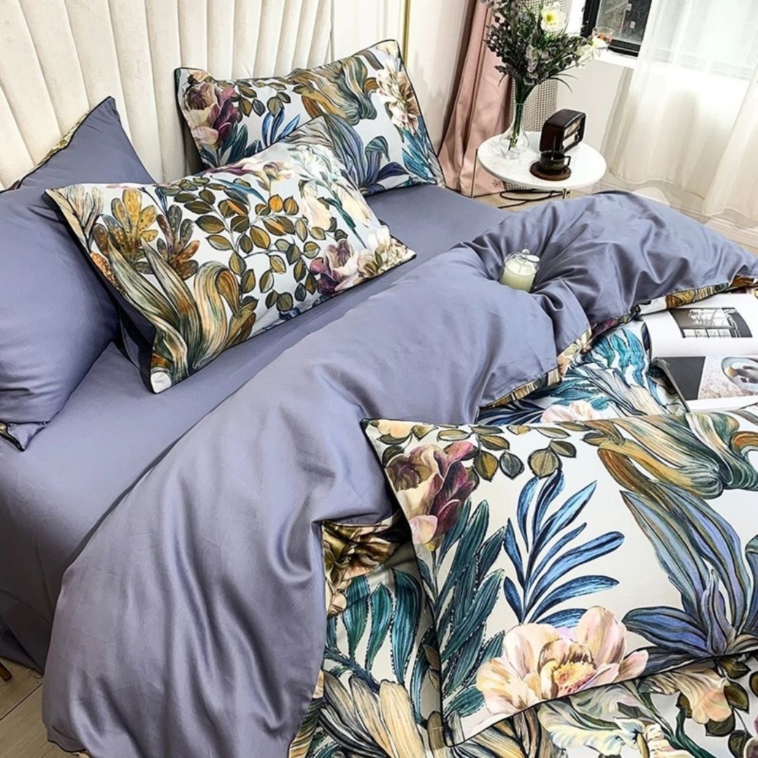 Summer Garden Duvet Cover Set (Egyptian Cotton)