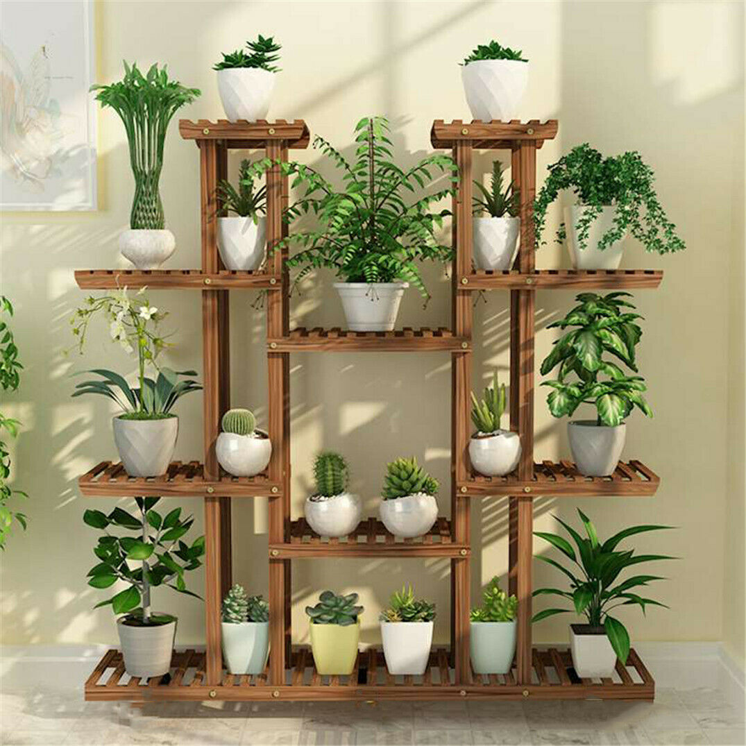 Solid Wood Plant Pot Stand for Indoor and Outdoor SKU 35013