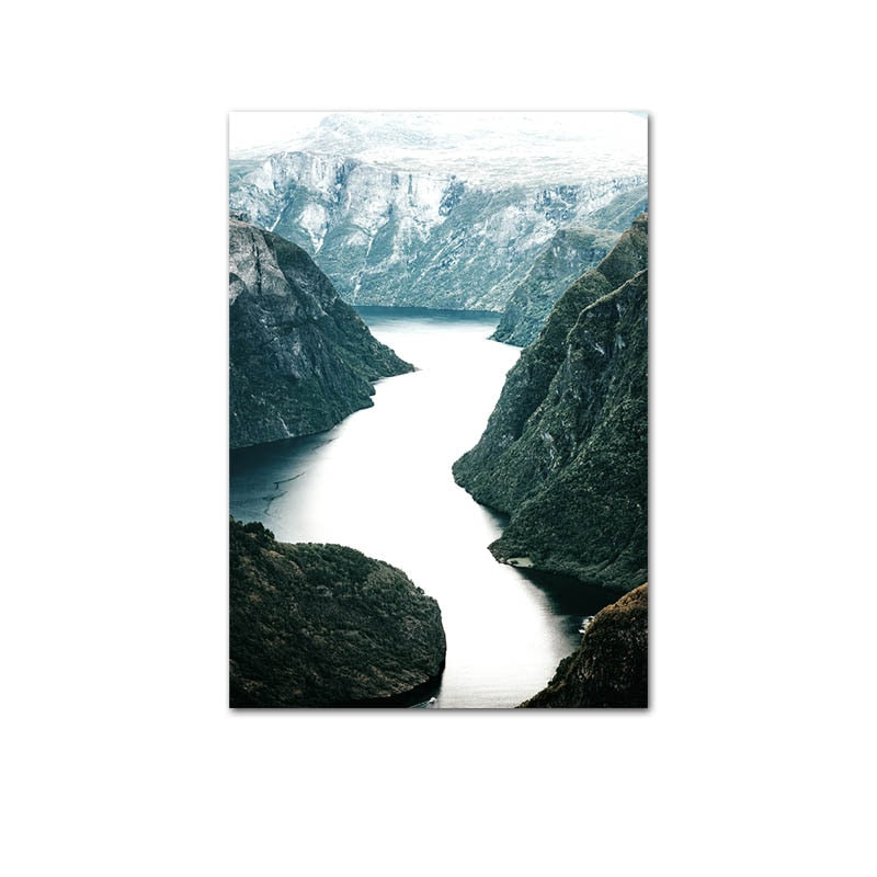 Lake of Clarity Art Print on Canvas