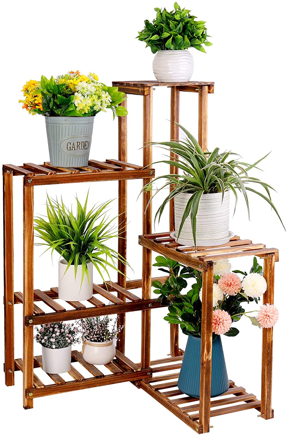 Solid Wood Plant Pot Stand for Indoor and Outdoor SKU 35005