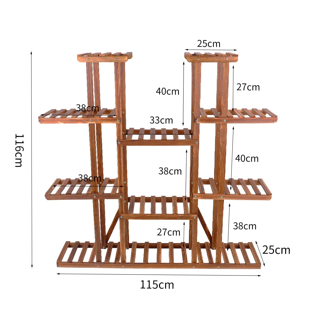 Solid Wood Plant Pot Stand for Indoor and Outdoor SKU 35013