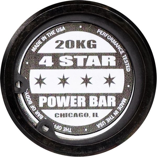 Body-Solid Tools OB864STAR 4 Star Power Barbell - Black