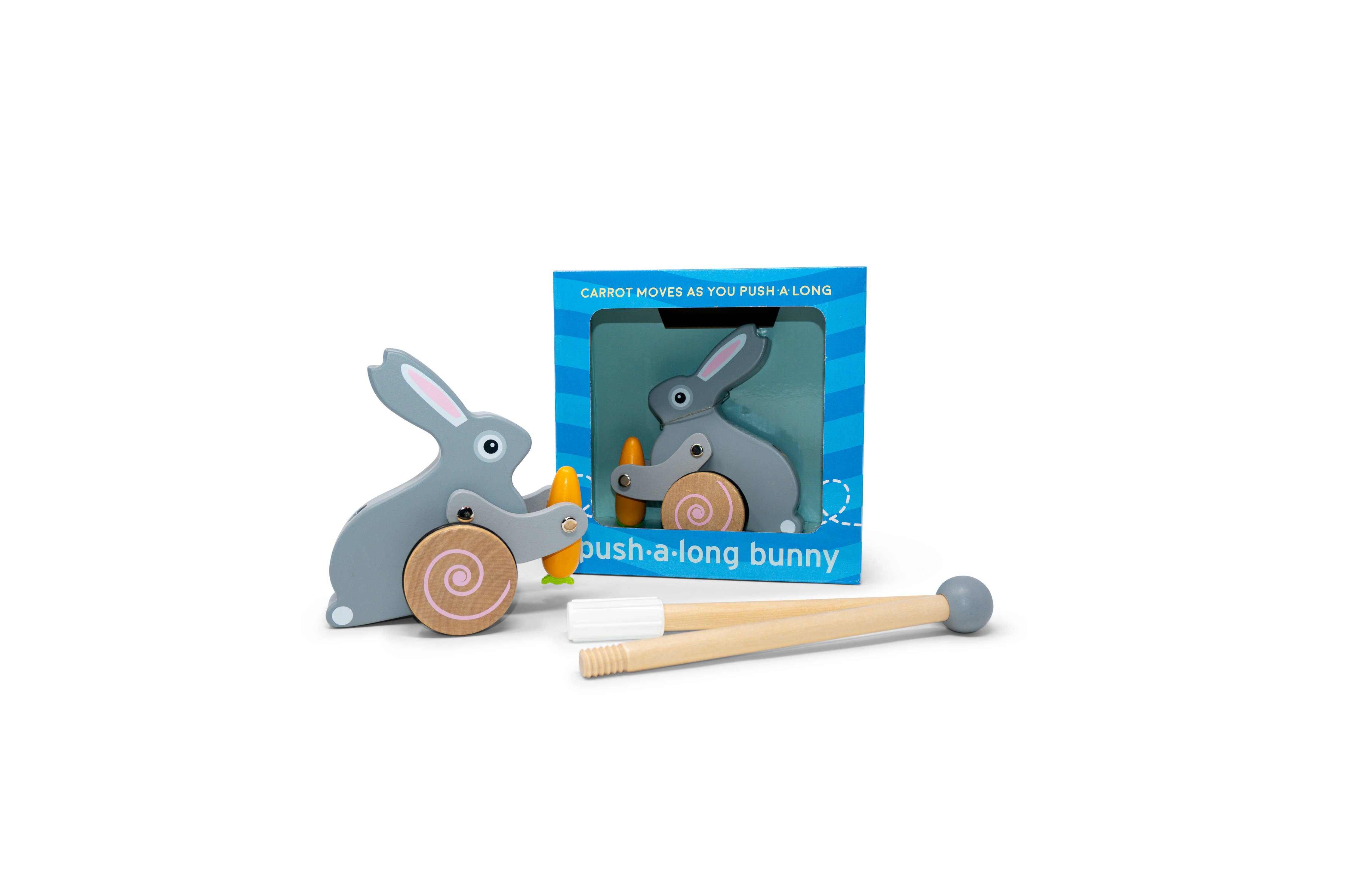 Easter Bunny roll-along push toy