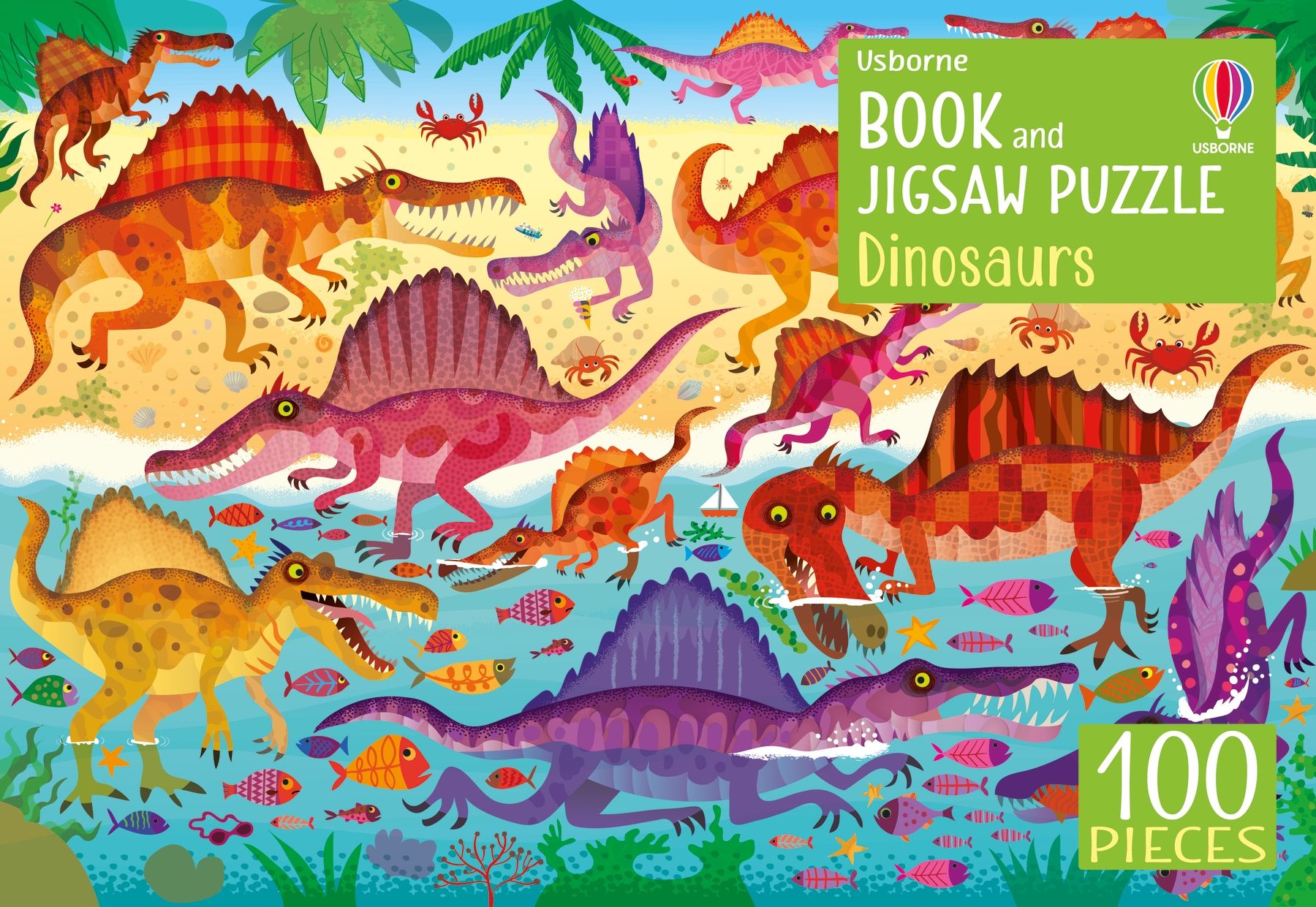 Book & Jigsaw Puzzle - Dinosaurs